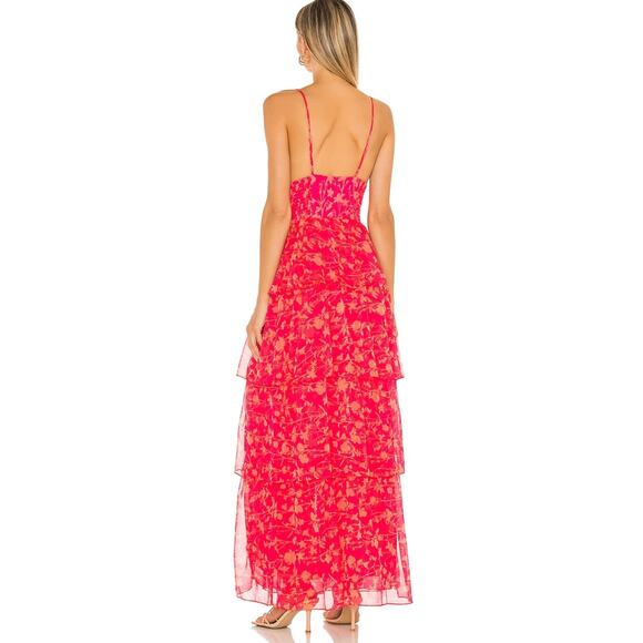 Amanda Uprichard Thaddea Maxi Dress in Brookeside NWOT Size Small - Picture 3 of 3